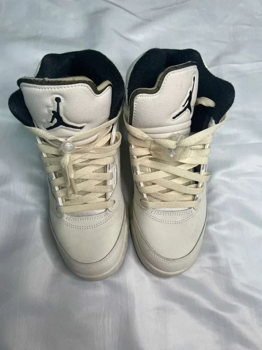 Air Jordan 5 Retro SE GS Sail Black Orewood Brown Size 6Y Youth